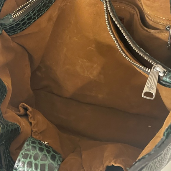 NWT Patricia Nash 10th Anniversary Distressed Vintage Croc Green Handbag (92) - Picture 5 of 16